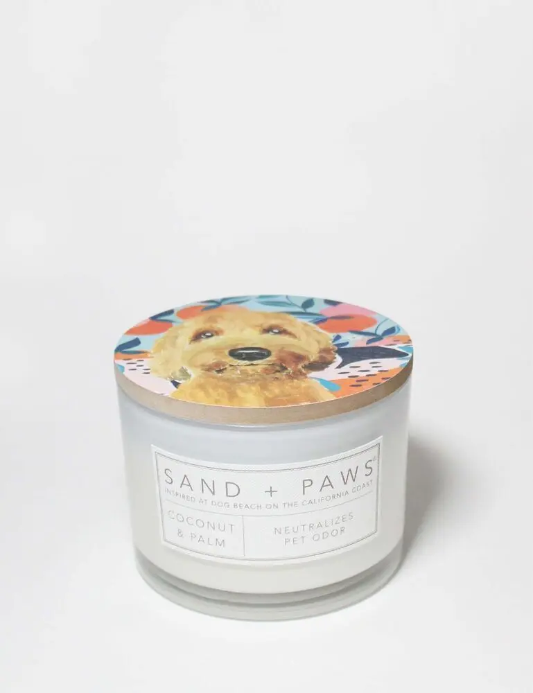 Sand + Paws Coconut & Palm 12 Oz Scented Candle