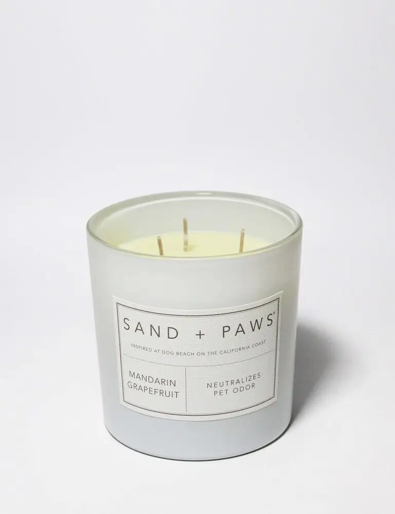 Sand + Paws Mandarin Grapefruit 21 Oz Scented Candle - Image 3