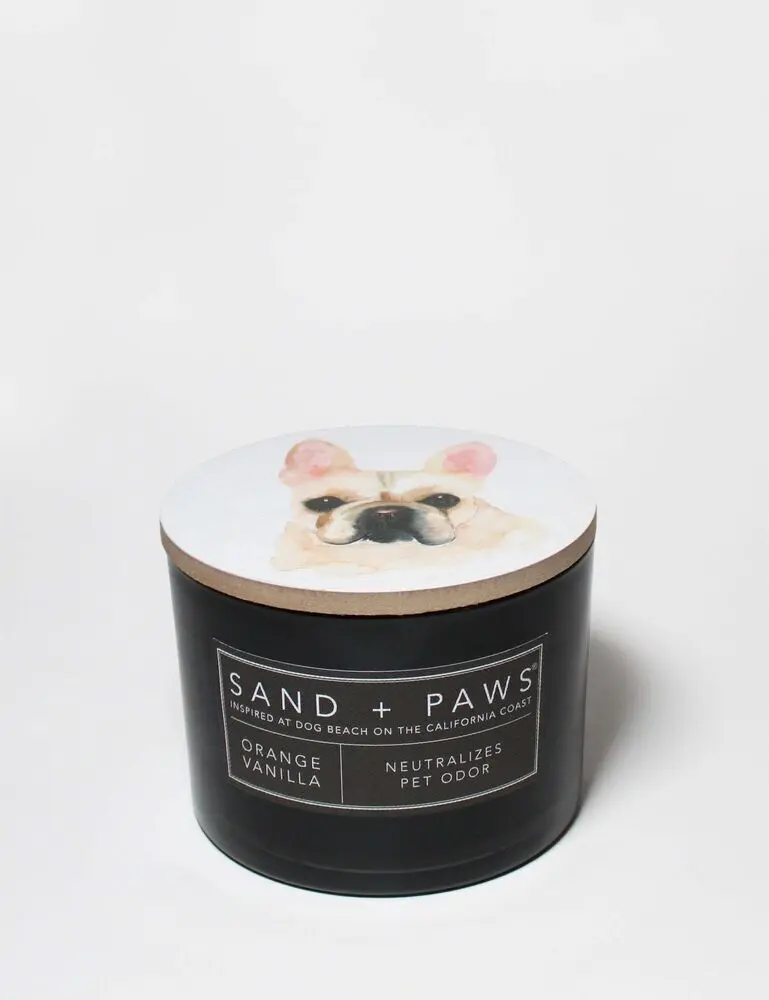Sand + Paws Orange Vanilla 12 Oz Scented Candle